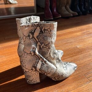 Steve Madden Snake Print booties